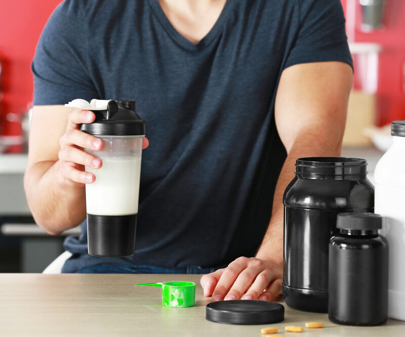 Protein shake meal for muscle gains